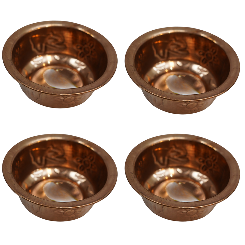 Copper Puja Prasad Bowl 97g Pack of 4