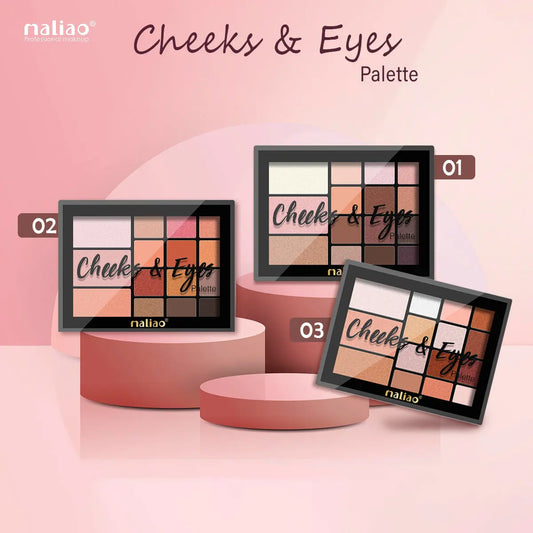 Maliao Eyes Palette & Cheeks - Versatile All-in-One Makeup Palette