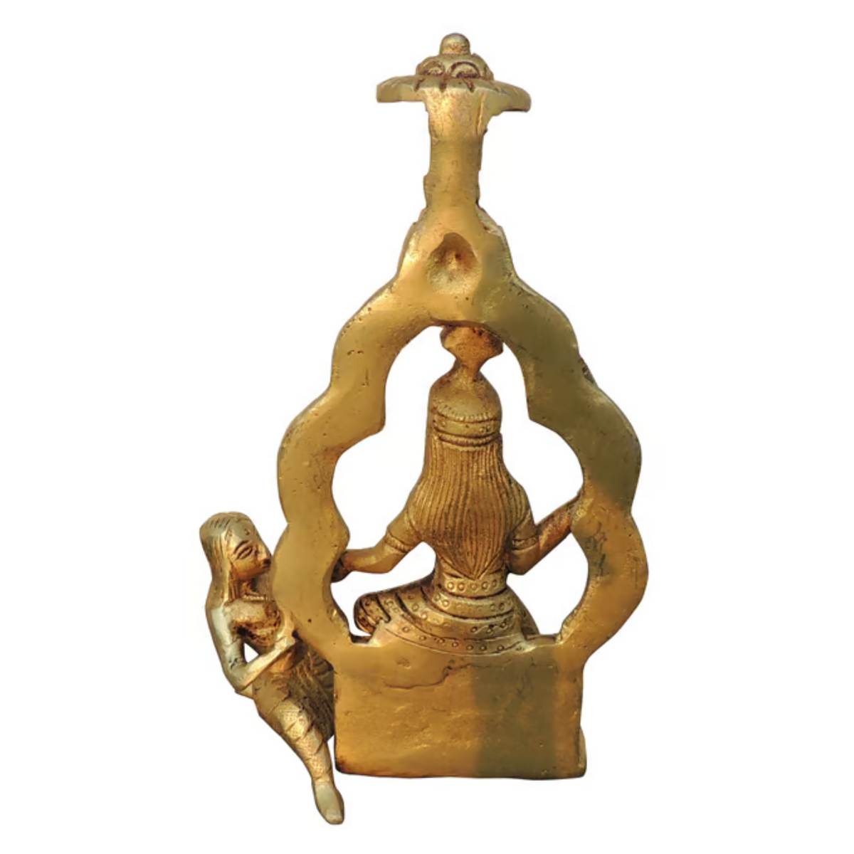 Brass Baglamukhi Devi Idol 0.77 KG - PUSHMYCART
