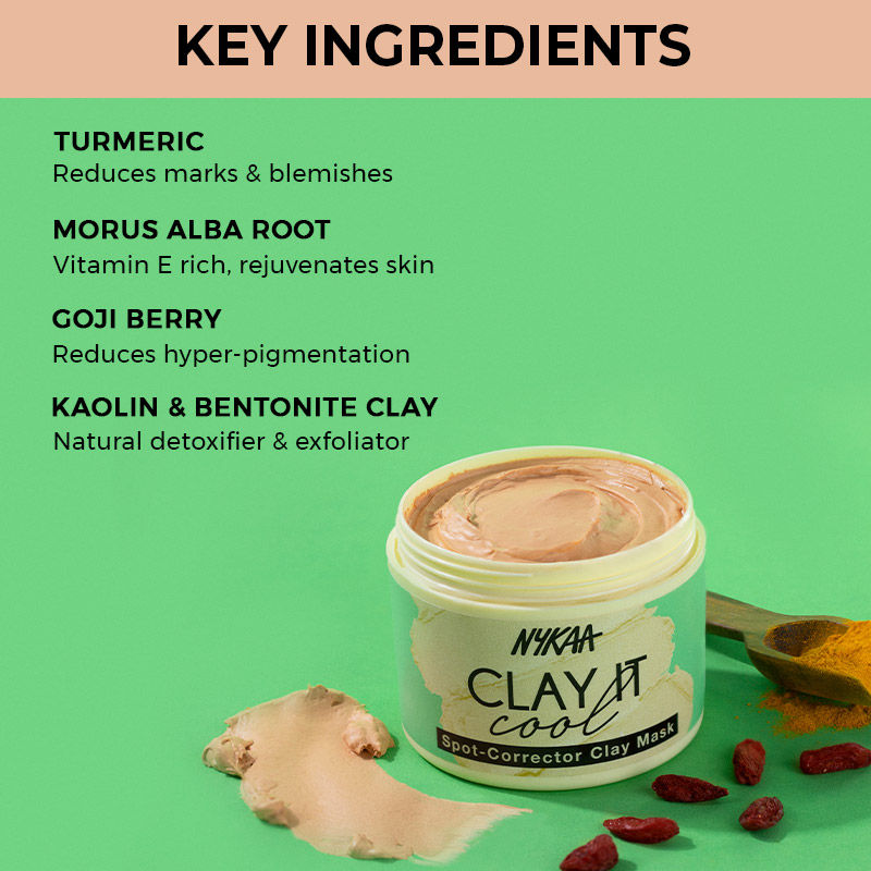 Nykaa Clay It Cool Clay Mask (100gm) - PUSHMYCART