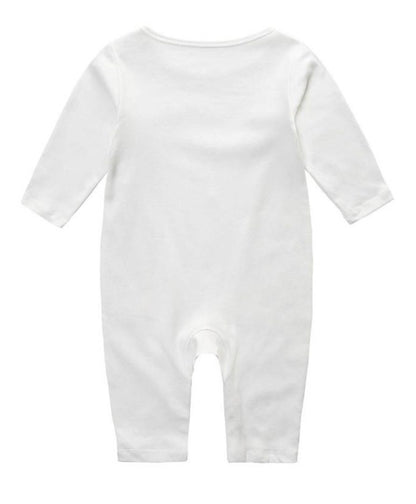 KNITROOT My First Diwali Baby With Sparkler Full Sleeves Romper White