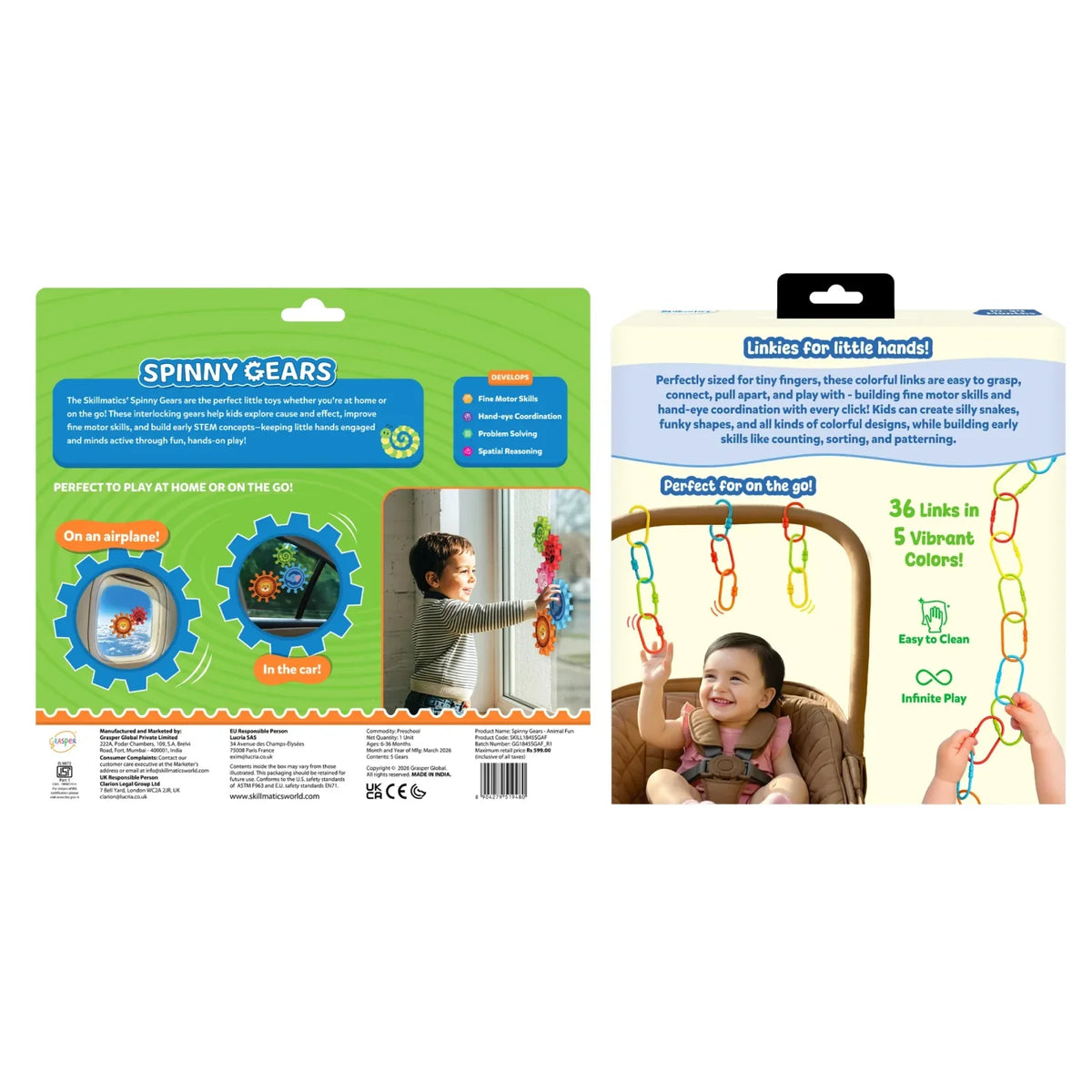 Skillmatics Click Connect and Play Bundle 6 to 36 Months