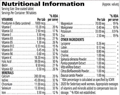 Herbalife Formula 2 Multivitamin Mineral and Herbal Tablets Plus 90 Tablets