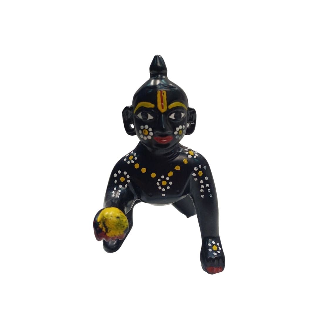 Tamas Brass Black Laddu Gopal - Thakur Ji Statue/Idol - PUSHMYCART