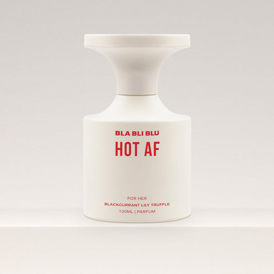 Bla Bli Blu Hot AF product bottle, showcasing its iconic design and vibrant contents, ready to ignite your senses.