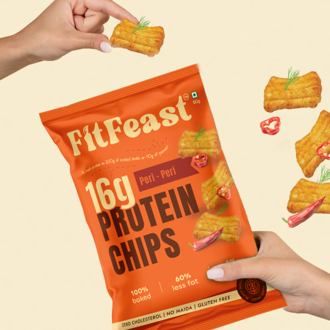 Fitfeast Protein Chips Assorted 240g (Pack of 4)