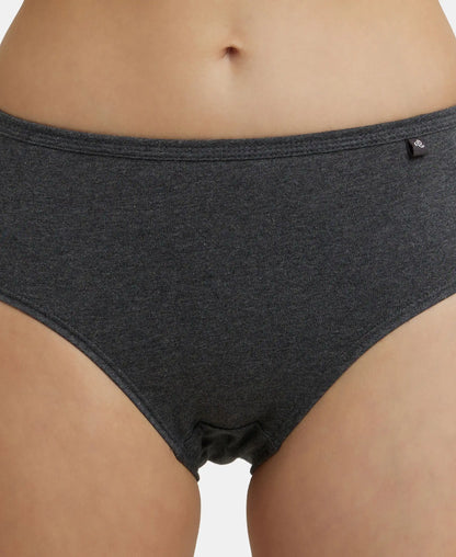 Jockey High Coverage Cotton Hipster With Concealed Waistband | Dark Assorted | Pack of 3