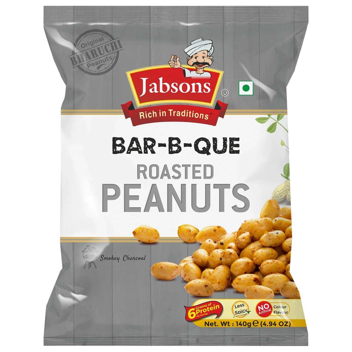 Jabsons Foods Barbeque Roasted Peanuts