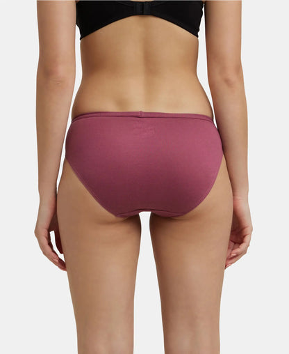 Jockey Medium Coverage Cotton Bikini With Concealed Waistband | Dark Assorted | Pack of 3