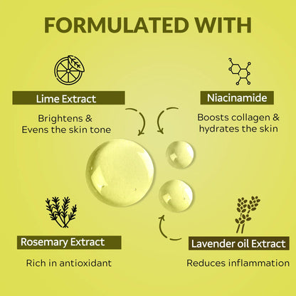 Mirabelle Korea Lemon Lime Facial Sheet Mask