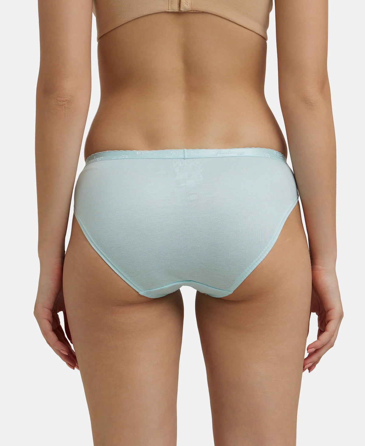 Medium Coverage Super Combed Cotton Bikini With Exposed Waistband And Stayfresh Treatment Light Assorted Pack Of 2 1525