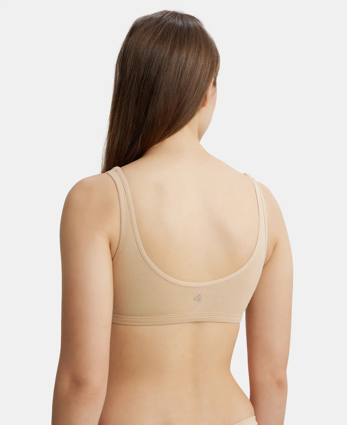 Super Combed Cotton Elastane Stretch Slip On Lounge Bra With Stayfresh Treatment Light Skin 1550