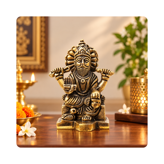 Brass Vishwakarma Ji Idol Statue 0.3Kg