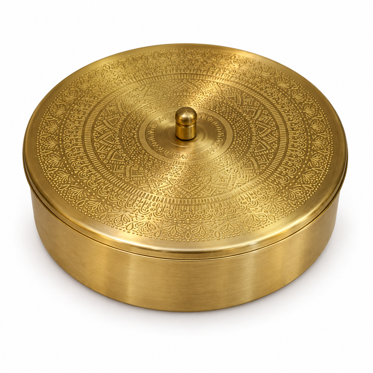 Vintage Brass Masala Box 771g