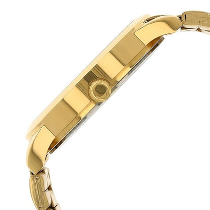 Titan Quartz Analog with Day and Date Silver Round Dial Golden Stainless Steel Strap Watch For Men