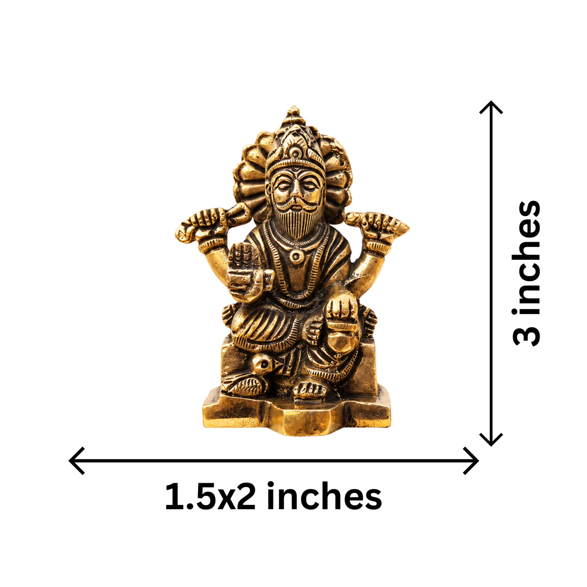 Brass Vishwakarma Ji Idol Statue 0.3Kg