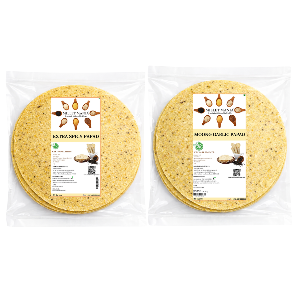 Millet Mania Moong Papad