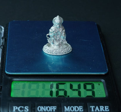 Pure Silver Hanuman 16.49g By Mahita Collections - PUSHMYCART