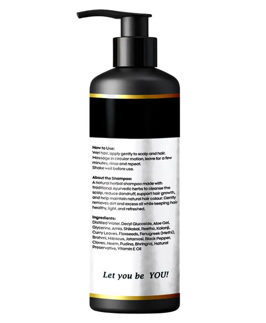 Natuur Black Shampoo Amla Reetha Shikakai Bhringraj & Methidana 500ml