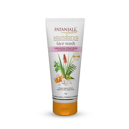 Patanjali Saundarya Deep Cleansing Face Wash|60g