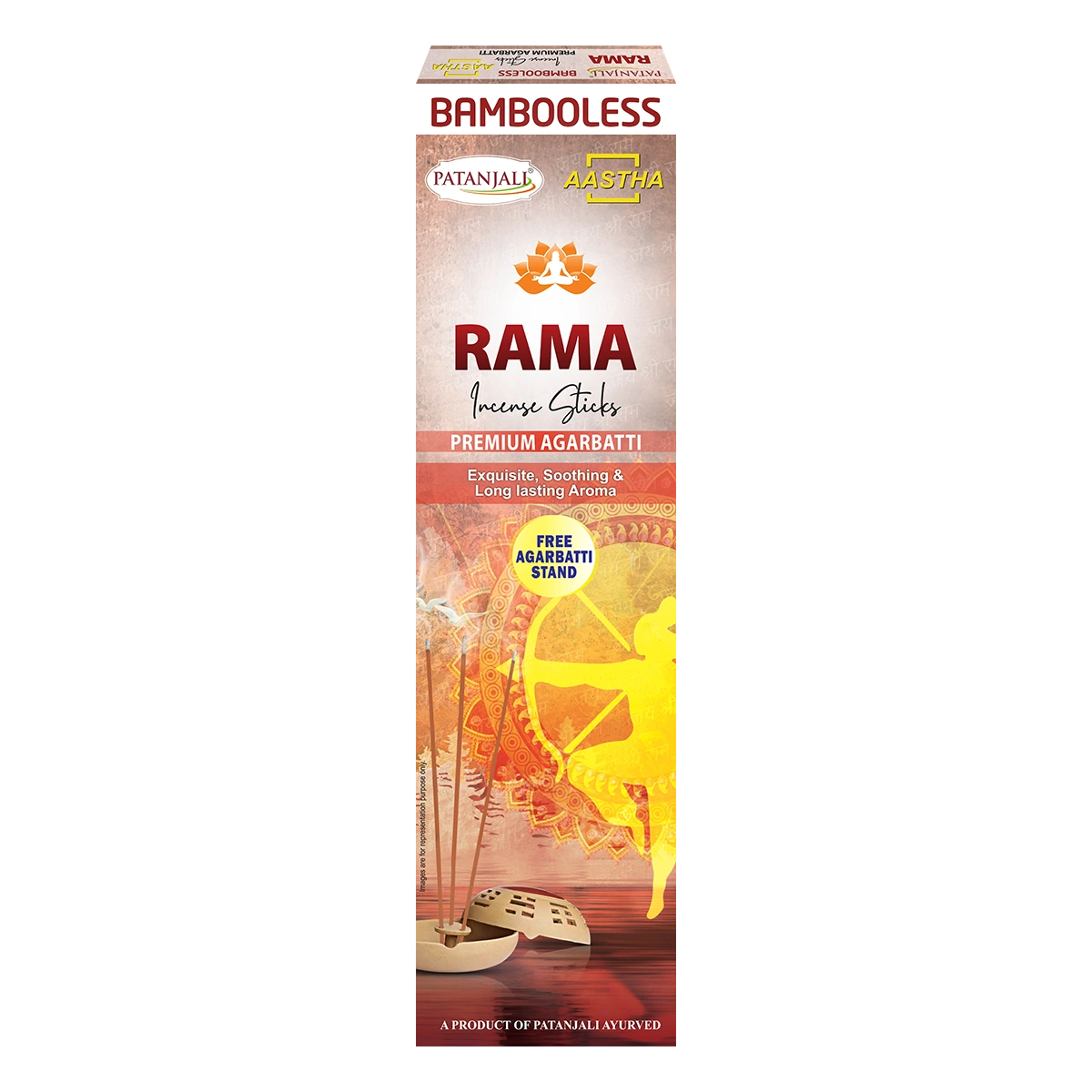Patanjali Aastha Bambooless Agarbati Rama