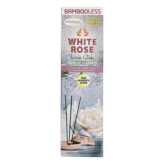 Patanjali Aastha Bambooless Agarbati Whiterose