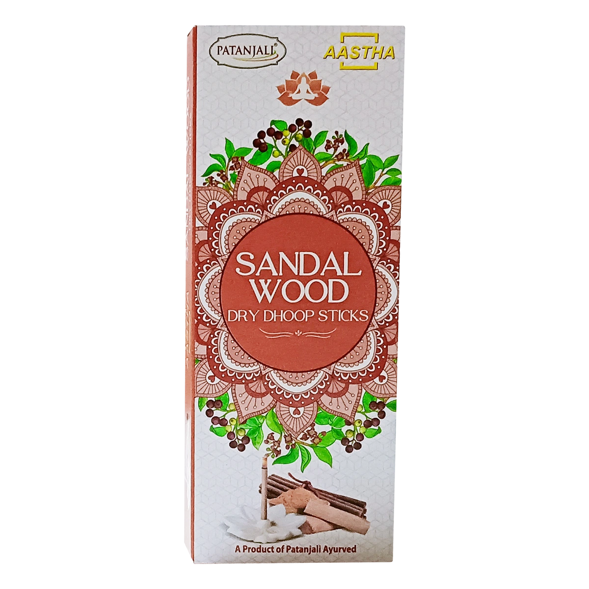 Patanjali Aastha Dry Dhoop Sticks Sandal-8N