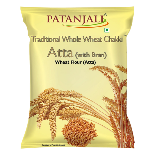 Patanjali Traditional Whole Wheat Chakki Atta with Bran