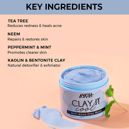 Nykaa Clay It Cool Clay Mask (100gm) - PUSHMYCART
