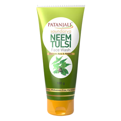 Patanjali Saundarya Neem Tulsi Face Wash - 100g - PUSHMYCART