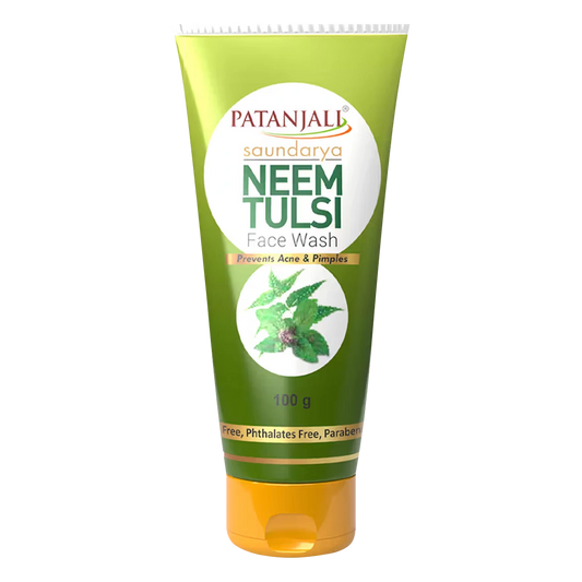 Patanjali Saundarya Neem Tulsi Face Wash - 100g - PUSHMYCART