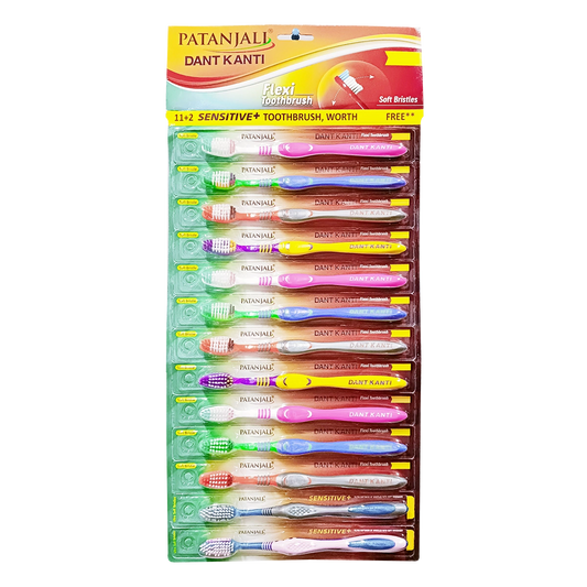 Patanjali DK -Flexi Toothbrush Hanger (11 N Flexi +2 N Sensitive+ Toothbrush)