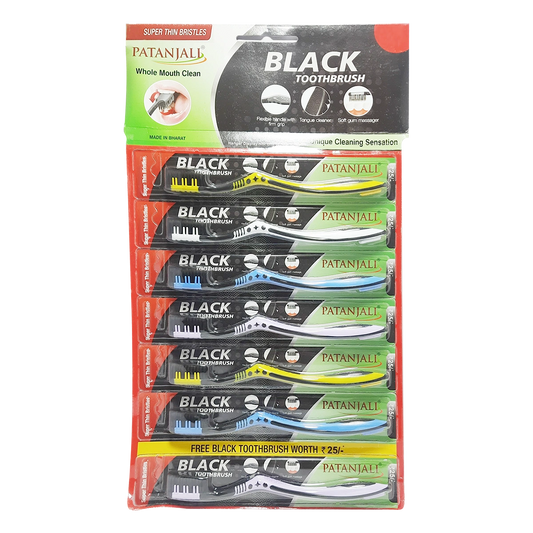 Patanjali Toothbrush Black (Hanger)