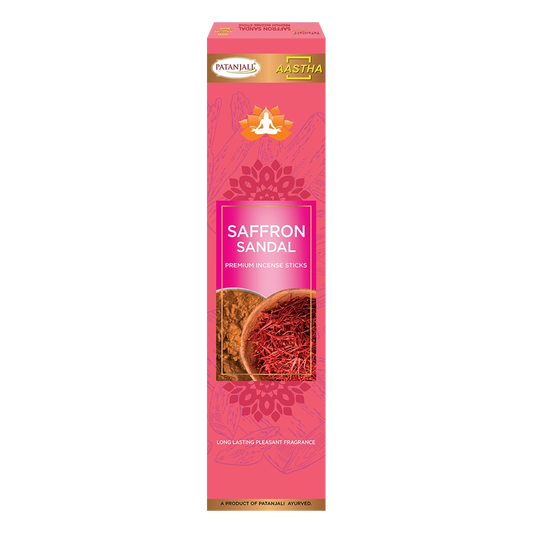 Patanjali Aastha Premium Agarbatti Saffron Sandal