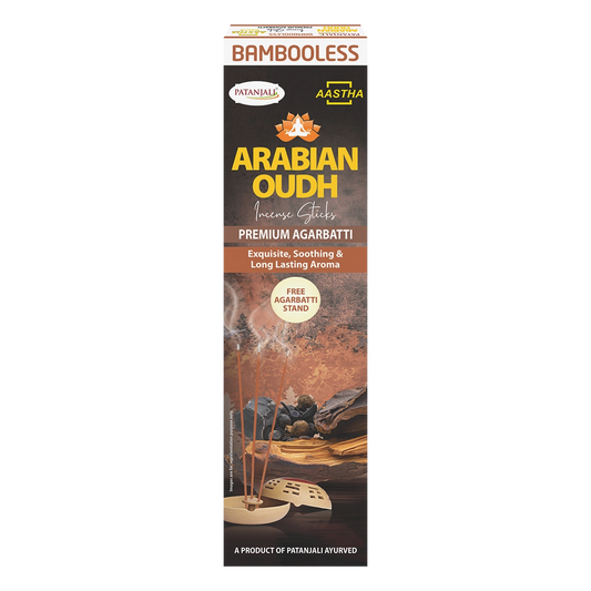Patanjali Aastha Bambooless Agarbatti Arabian Oudh