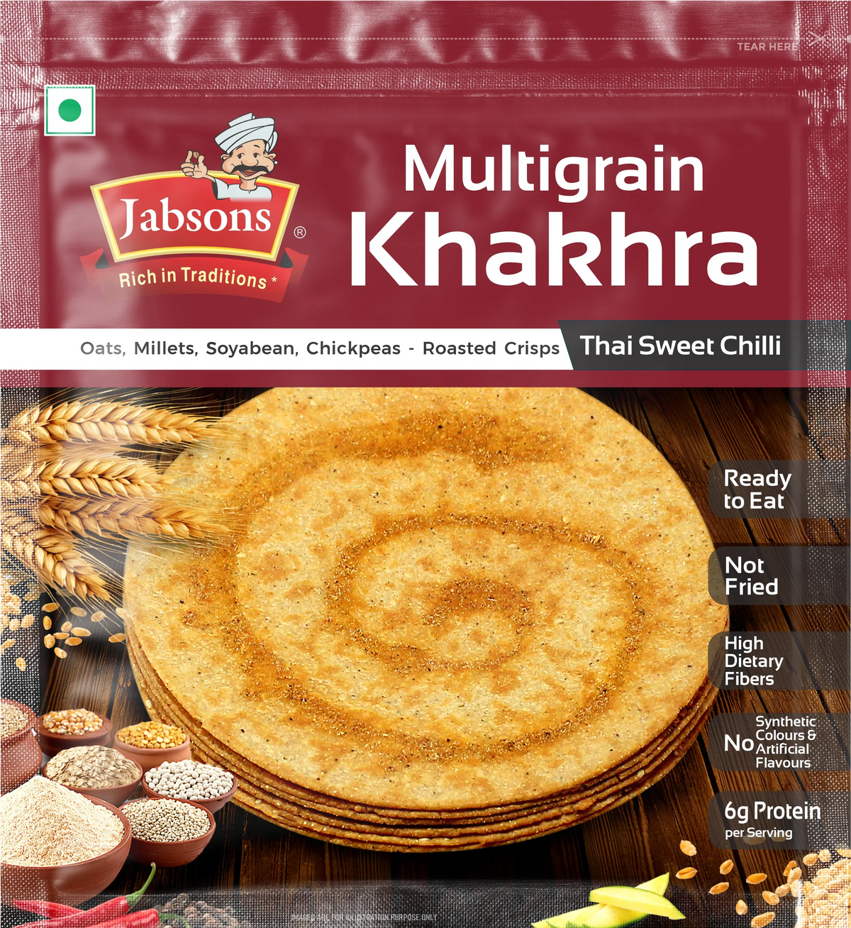Jabsons Foods Multigrain Khakhra