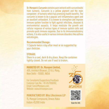 Dr. Morepen Curcumin Veg Capsule 60 Capsule
