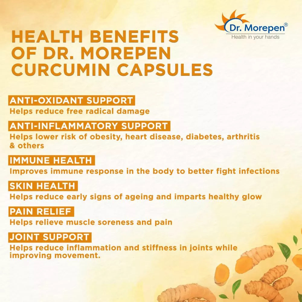 Dr. Morepen Curcumin Veg Capsule 60 Capsule
