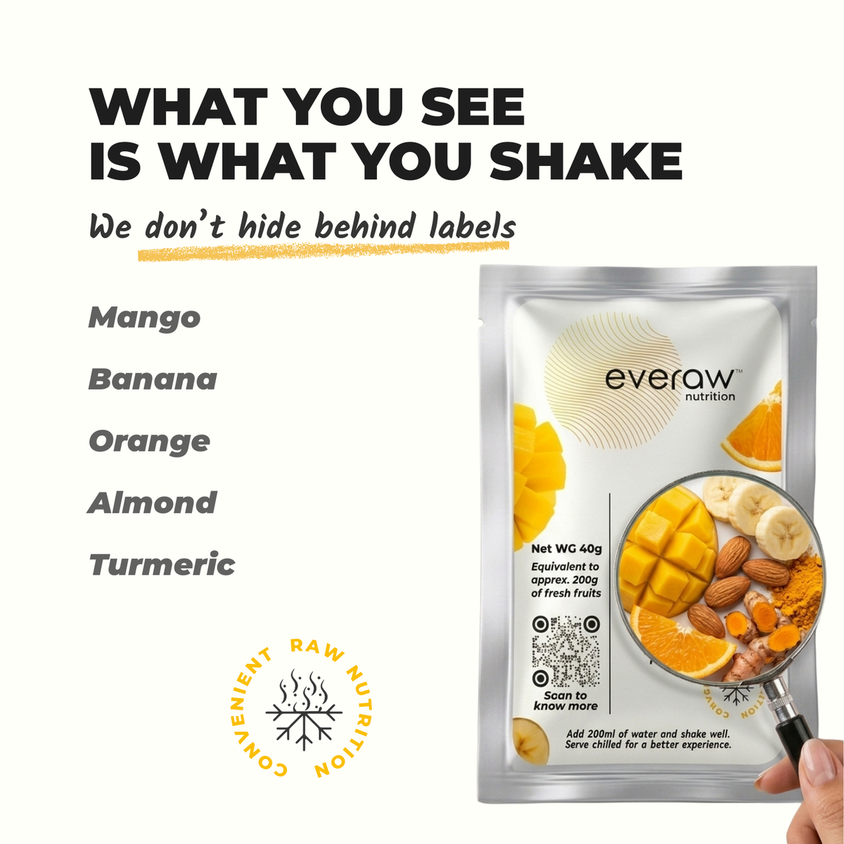 Everaw Nutrition Yellow Smoothie