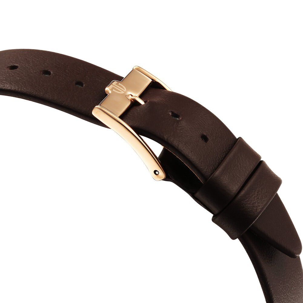 Titan Edge Quartz Analog White Dial Brown Leather Strap Watch For Men