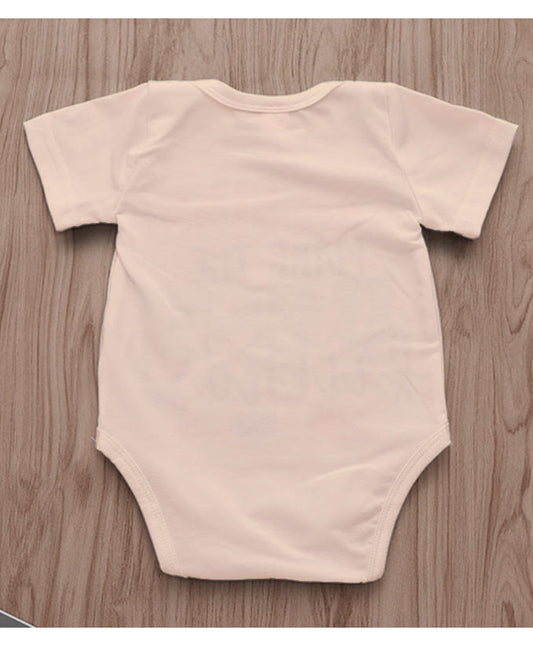 KNITROOT Its My First Diwali Crawling Baby Half Sleeves Onesie Peach