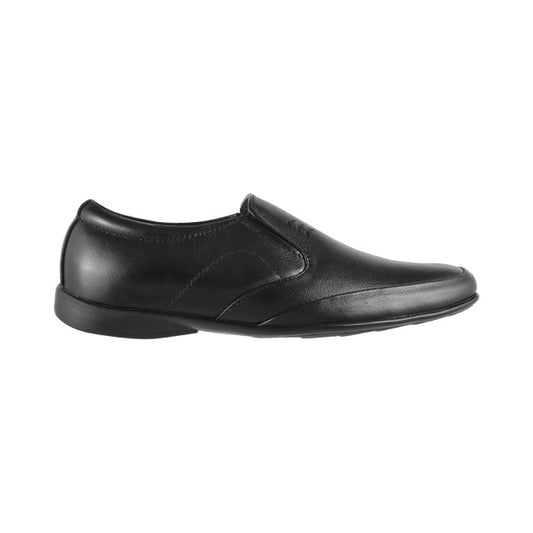 Mochi Black Formal Moccasin Shoes for Men Style 19-3979L