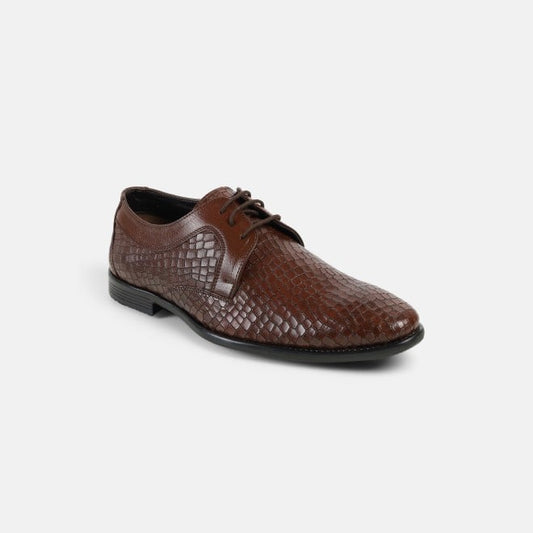 Mochi Maroon Formal Lace Up Shoes for Men Style 19-639