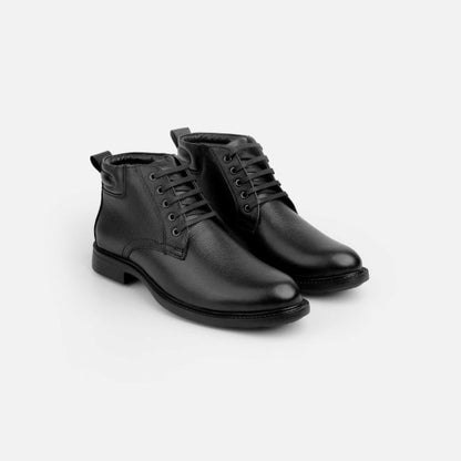 Mochi Black Formal Boots for Men Style 19-675
