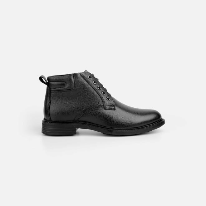 Mochi Black Formal Boots for Men Style 19-675