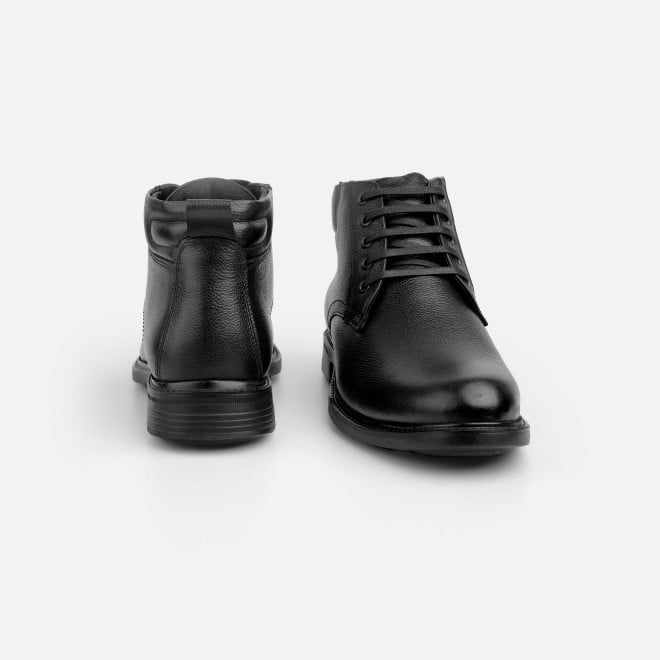 Mochi Black Formal Boots for Men Style 19-675