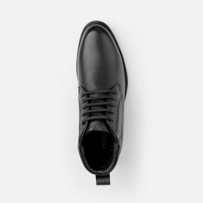 Mochi Black Formal Boots for Men Style 19-675