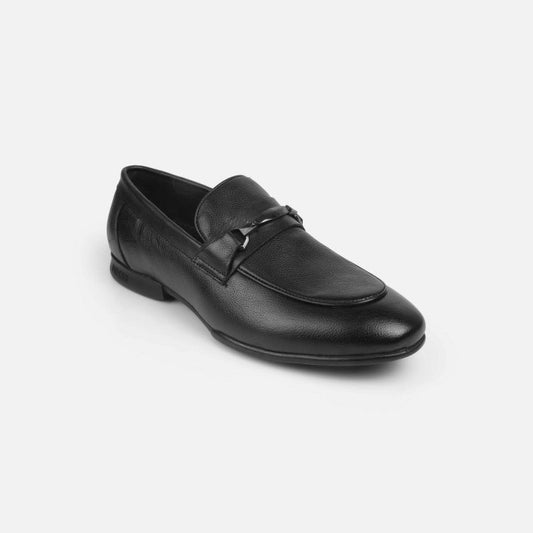 Mochi Black Formal Slip On Shoes for Men Style 19-686