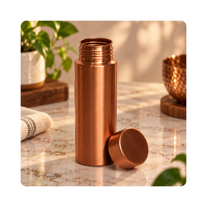 Pure Copper Plain Water Bottle 500 ml