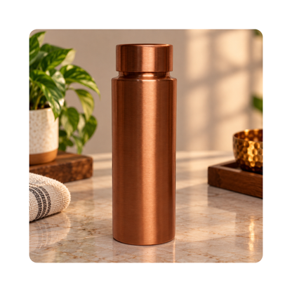 Pure Copper Plain Water Bottle 500 ml